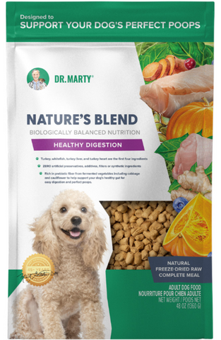 Dr. Marty Nature's Blend Healthy Digestion Freeze Dried Dog Food