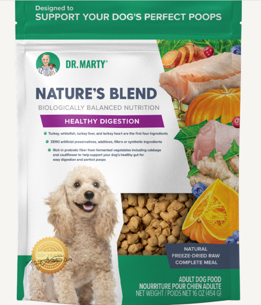 Dr. Marty Nature's Blend Healthy Digestion Freeze Dried Dog Food