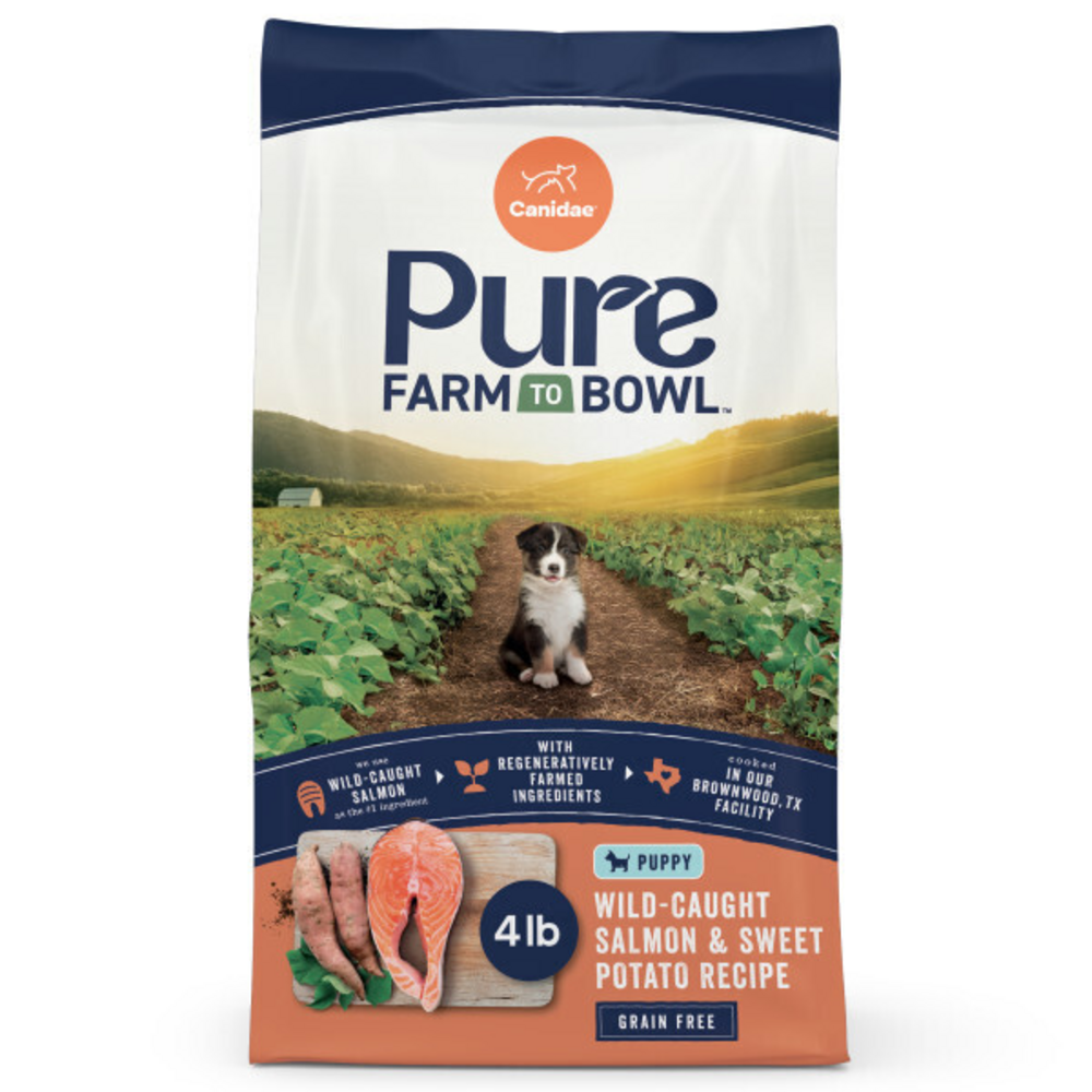 Canidae Pure Farm To Bowl Puppy Wild-Caught Salmon & Sweet Potato Recipe Dog Food