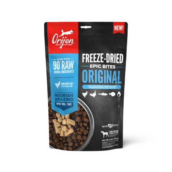 ORIJEN Original Epic Bites Freeze-Dried Dry Dog Food