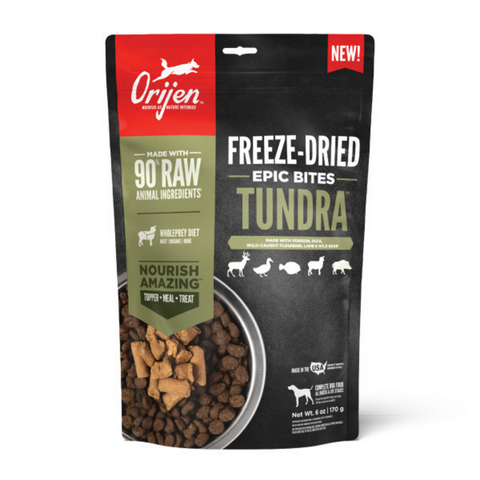 ORIJEN Tundra Epic Bites Freeze-Dried Dry Dog Food