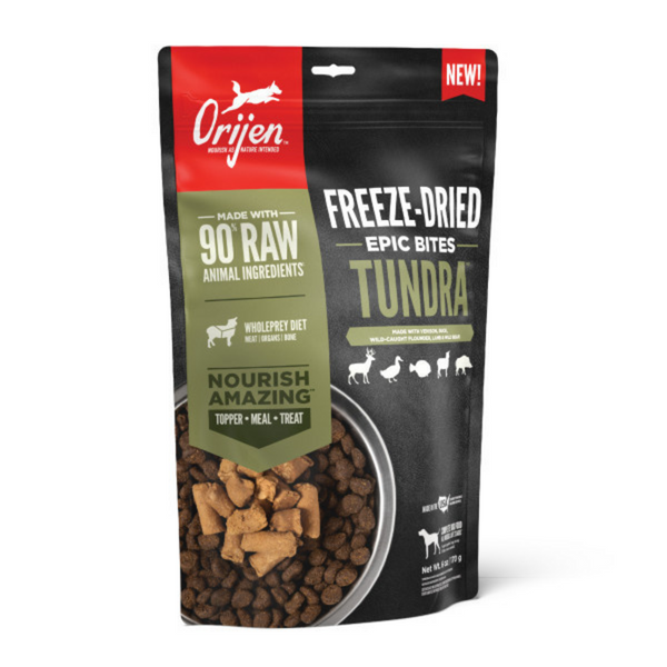 ORIJEN Tundra Epic Bites Freeze-Dried Dry Dog Food