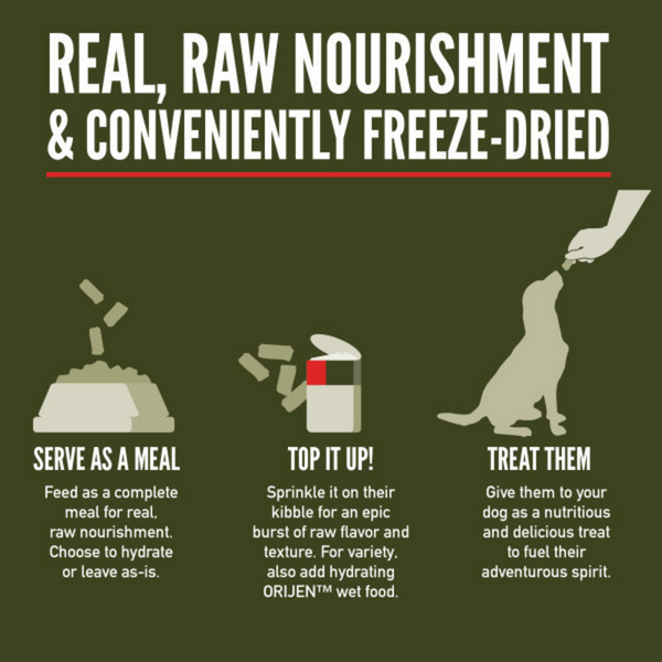 ORIJEN Tundra Epic Bites Freeze-Dried Dry Dog Food