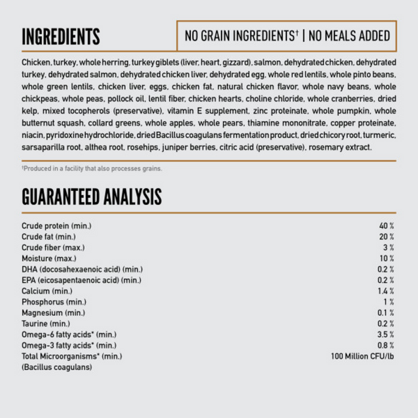 ORIJEN Dry Original Premium, High Protein, Fresh & Raw Animal Ingredients Dry Cat Food