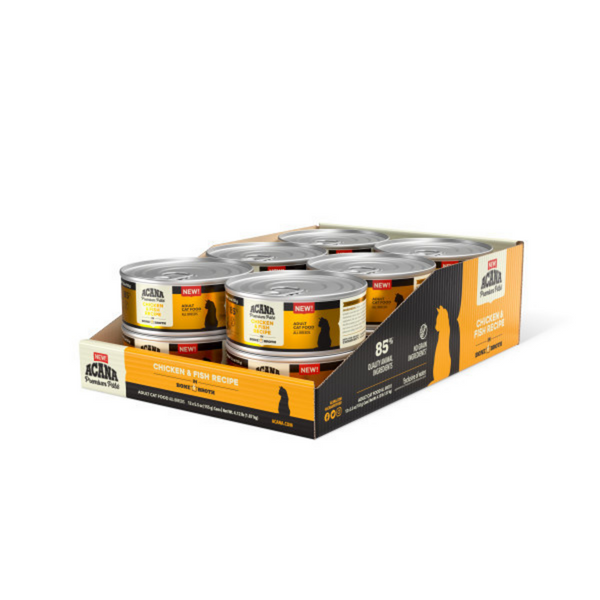 Acana Premium Pt Canned Cat Food Chicken & Fish