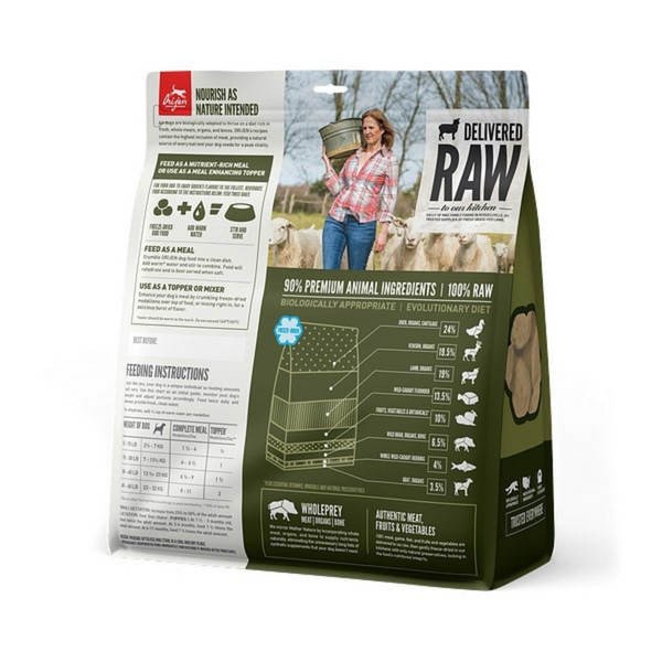 Orijen Grain Free Tundra Adult Freeze Dried Dog Food