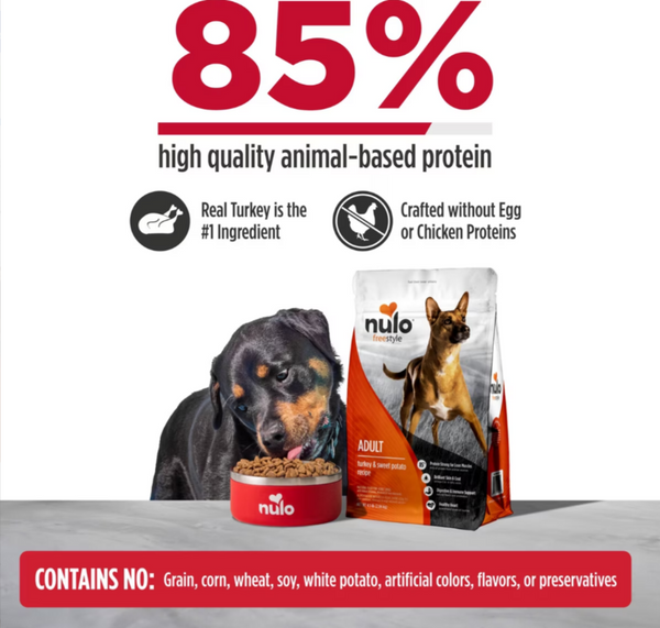 Nulo Freestyle Adult Dog Grain Free Turkey & Sweet Potato Recipe Dry Food