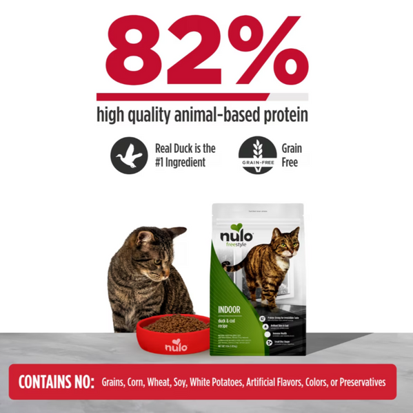 Nulo Freestyle Grain Free Duck and Cod Indoor Cat Food