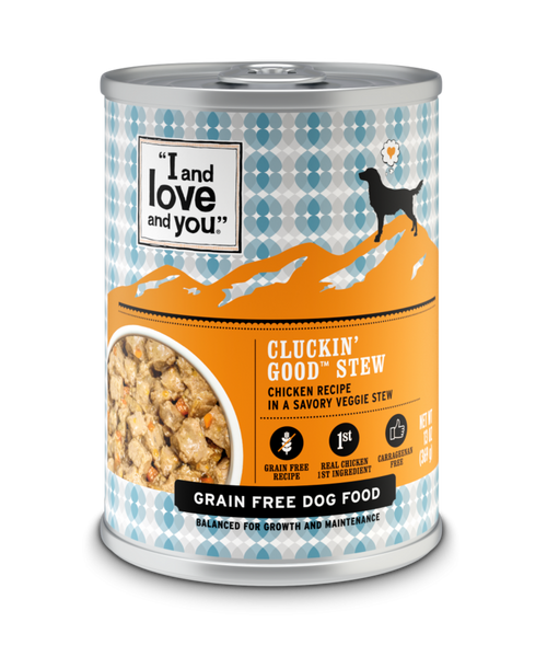 I and Love and You Grain Free Clucking Good Stew Canned Dog Food