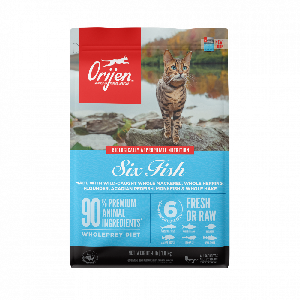 Orijen Grain Free Six Fish Dry Cat Food