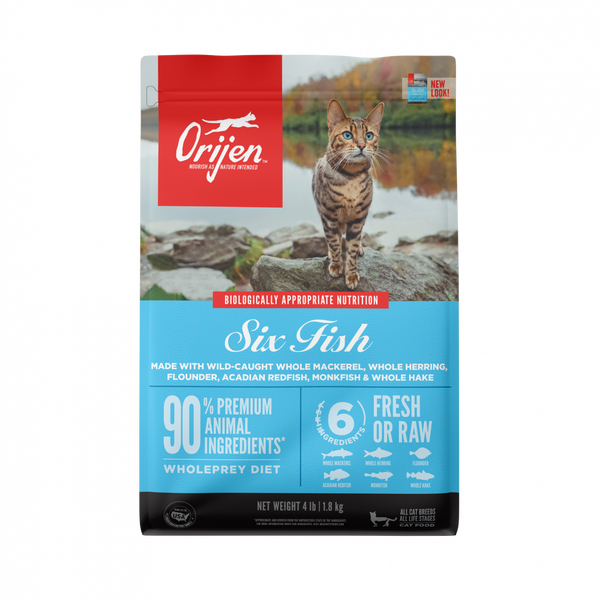 Orijen Grain Free Six Fish Dry Cat Food