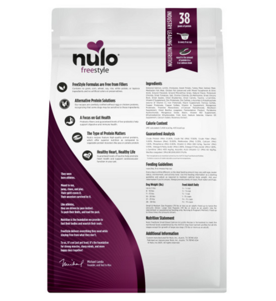 Nulo Freestyle Grain Free Salmon Small Breed Dog Food