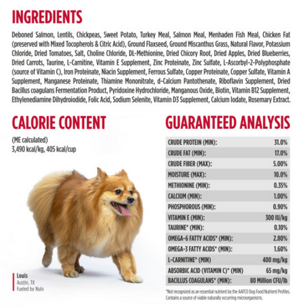 Nulo Freestyle Grain Free Salmon Small Breed Dog Food