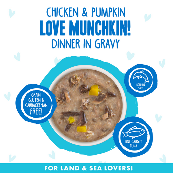 Weruva BFF Oh My Gravy Love Munchkin Grain Free Chicken & Pumpkin in Gravy Canned Cat Food