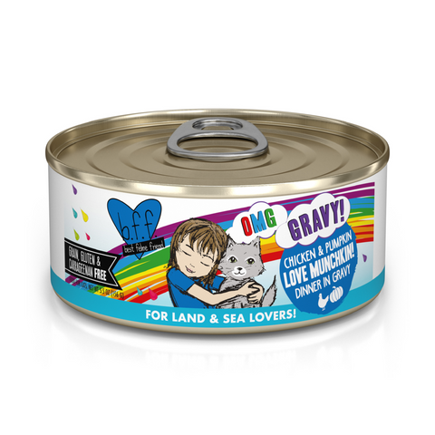 Weruva BFF Oh My Gravy Love Munchkin Grain Free Chicken & Pumpkin in Gravy Canned Cat Food