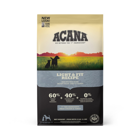 Acana Adult Dry Dog Food Light & Fit Recipe