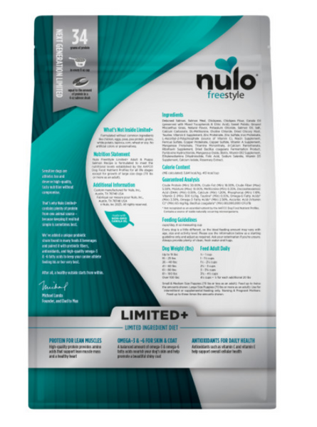 Nulo Freestyle Limited+ Puppy/Adult Grain Free Salmon