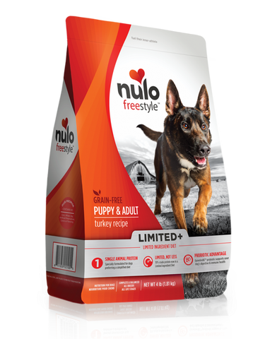 Nulo Freestyle Limited+ Puppy/Adult Grain Free Turkey