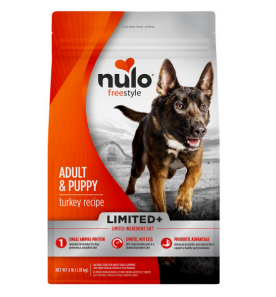 Nulo Freestyle Limited+ Puppy/Adult Grain Free Turkey