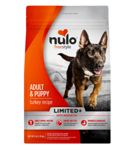 Nulo Freestyle Limited+ Puppy/Adult Grain Free Turkey