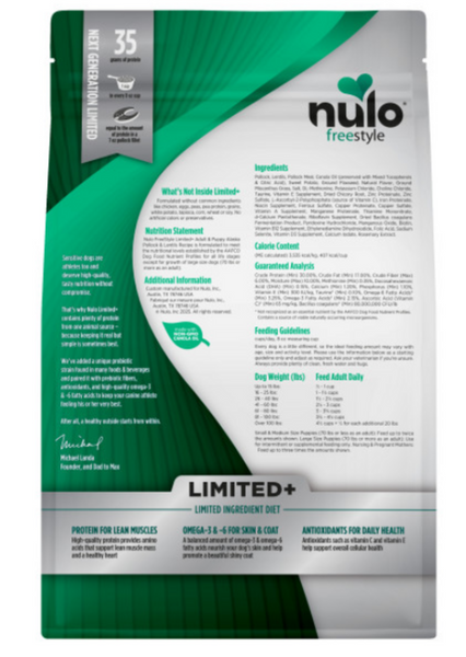 Nulo Freestyle Limited+ Puppy/Adult Grain Free Pollock