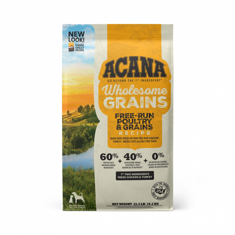 ACANA Wholesome Grains Free-Run Poultry & Grains Recipe Dry Dog Food