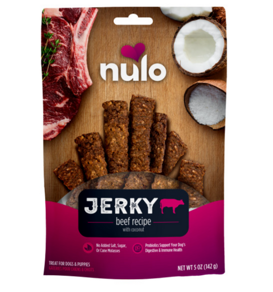 Nulo Dog Jerky Grain Free Beef & Coconut