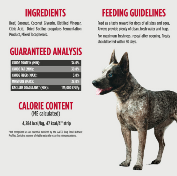 Nulo Dog Jerky Grain Free Beef & Coconut