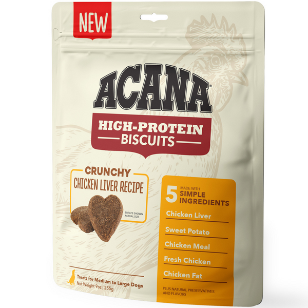 ACANA Crunchy Biscuits High-Protein Chicken Liver Recipe Dog Treats