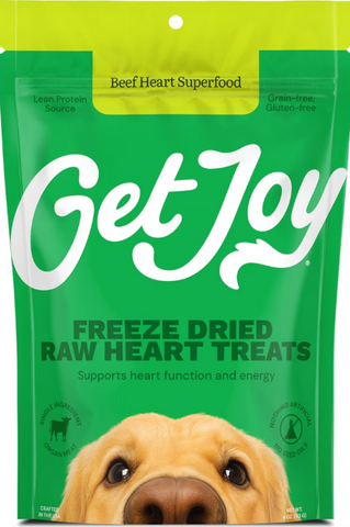 Get Joy Endurance 100% Beef Heart Freeze Dried Dog Treats