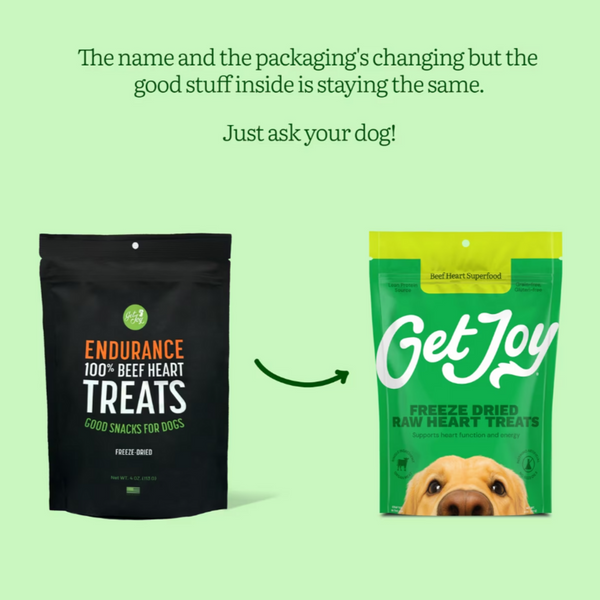 Get Joy Endurance 100% Beef Heart Freeze Dried Dog Treats