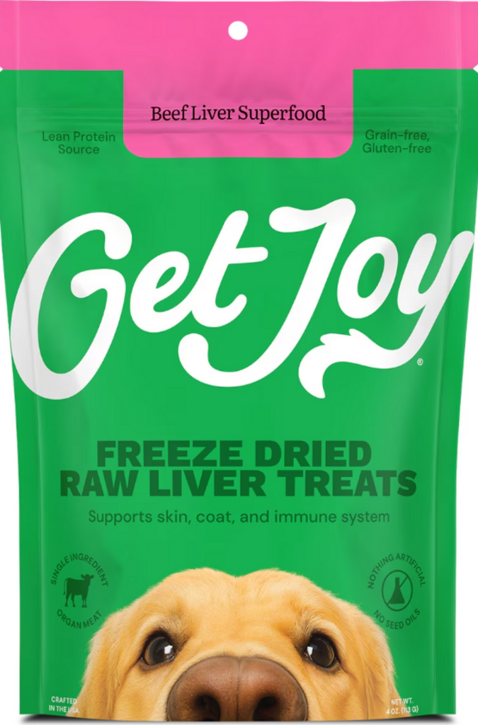 Get Joy Support 100% Beef Liver Freeze Dried Dog Treats
