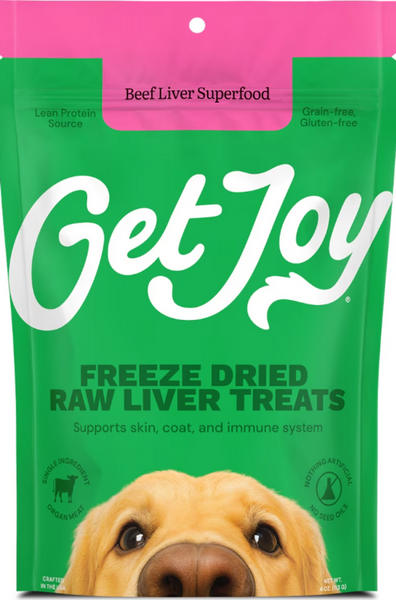 Get Joy Support 100% Beef Liver Freeze Dried Dog Treats