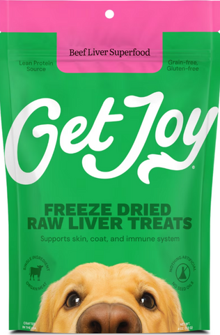 Get Joy Support 100% Beef Liver Freeze Dried Dog Treats