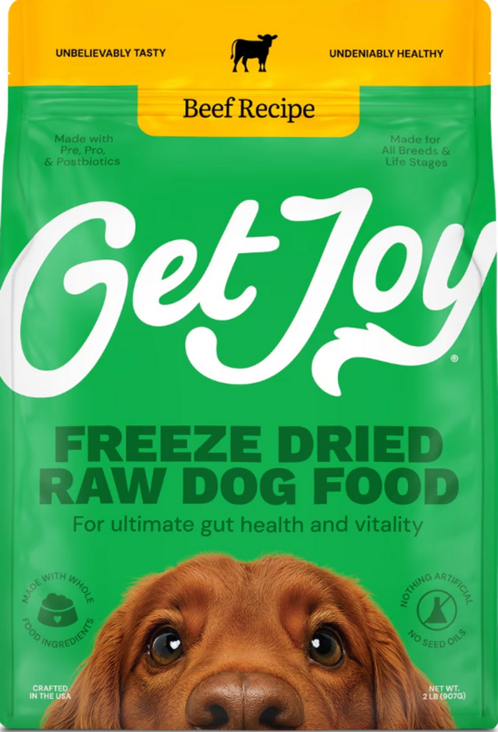 Get Joy Fresh Freeze Dried Raw Beef Dog Food