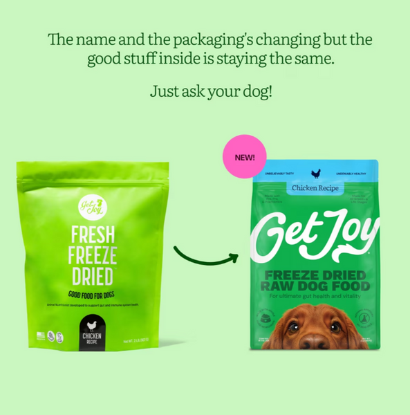 Get Joy Fresh Freeze Dried Raw Chicken Dog Food