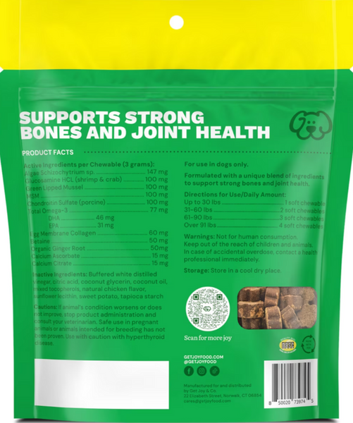 Get Joy Joint + Supplement Soft Chew Dog