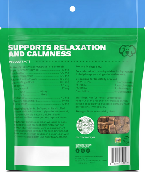 Get Joy Calming + Supplement Soft Chew Dog