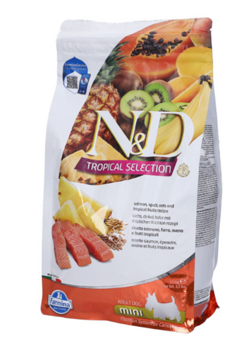 Farmina N&D Tropical Selection Canine Pork, Spelt, Oats and Tropical Fruits Adult Mini Dry Dog Food
