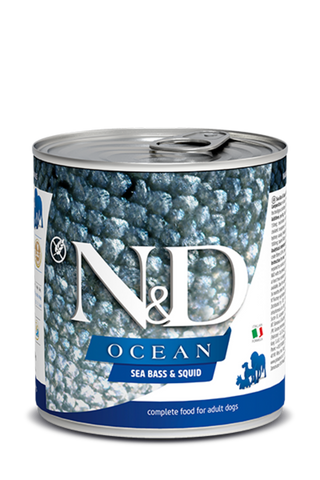Farmina N&D Ocean Canine Sea Bass & Squid Wet Dog Food