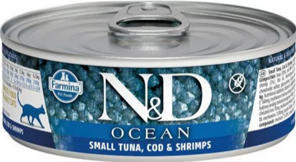 Farmina N&D Ocean Feline Tuna, Cod & Shrimp Stew