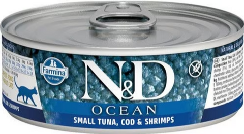Farmina N&D Ocean Feline Tuna, Cod & Shrimp Stew