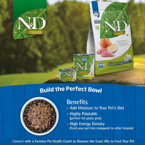 Farmina N&D Prime Canine Boar & Apple Adult Wet Food
