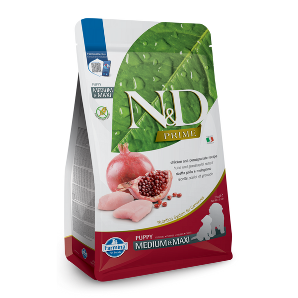 Farmina N&D Prime Canine Chicken & Pomegranate Puppy Medium & Maxi Dry Dog Food