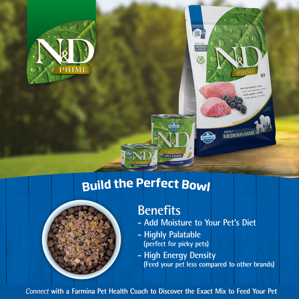Farmina N&D Prime Canine Lamb & Blueberry Adult Wet Dog Food