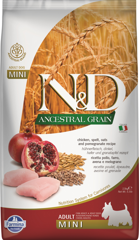 Farmina N&D Tropical Selection Canine Chicken, Spelt, Oats and Tropical Fruits Adult Mini Dry Dog Food