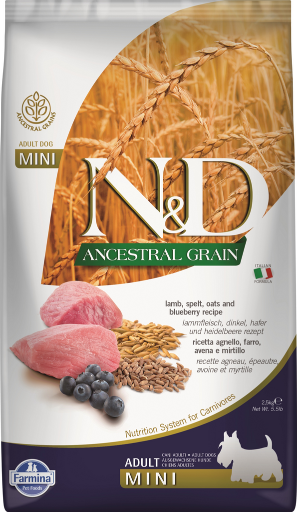 Farmina N&D Tropical Selection Canine Lamb, Spelt, Oats and Tropical Fruits Adult Mini Dry Dog Food