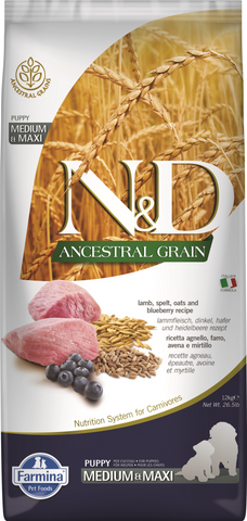 Farmina N&D Tropical Selection Canine Lamb, Spelt, Oats and Tropical Fruits Puppy Medium & Maxi Dry Dog Food