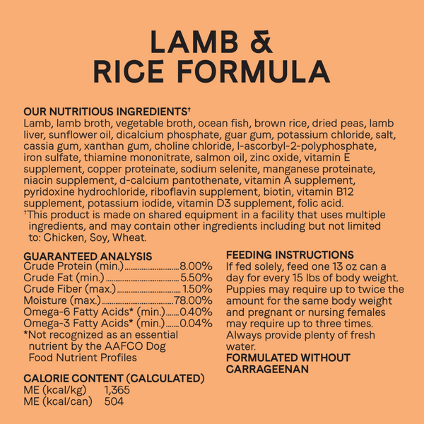 Canidae All Life Stages Wet Dog Food, Lamb & Rice Recipe