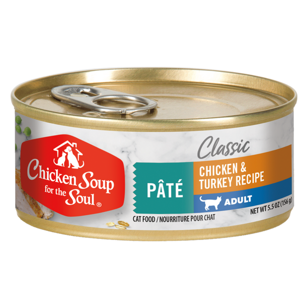 Chicken Soup Adult Cat Chicken & Turkey Pate Can Cat Food